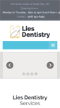 Mobile Screenshot of liesdentistry.com