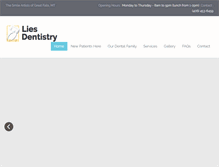 Tablet Screenshot of liesdentistry.com